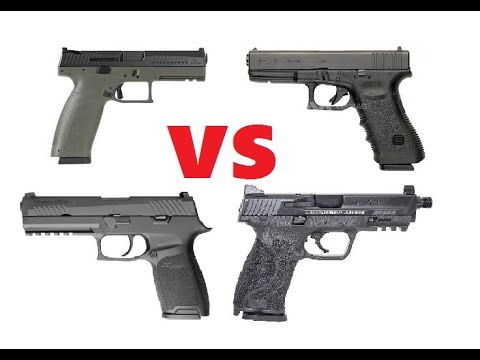 Видео: Впервые! Сравнение Sig Sauer P320 vs Glock 17 vs CZ P10F vs Smith Wesson MP9 2.0