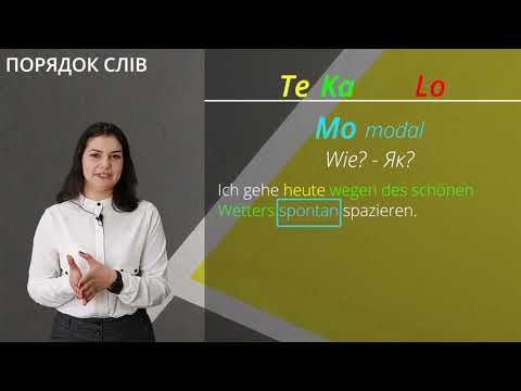 Видео: TeKaMoLo - правило. Порядок слів у реченні.