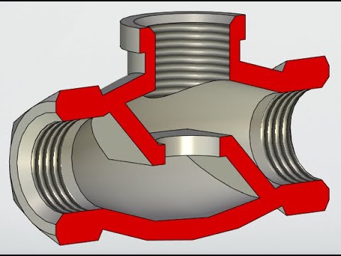 Видео: Инженерная графика Детали клапана