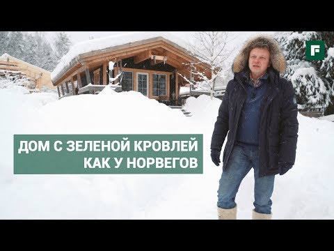 Видео: Мини-дом с зеленой кровлей. Каркасная берлога по уму // FORUMHOUSE