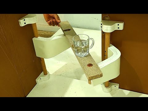 Видео: Простой способ сделать дешевый механизм выдвижной полки