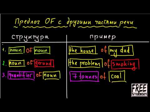 Видео: Употребление предлога OF -2