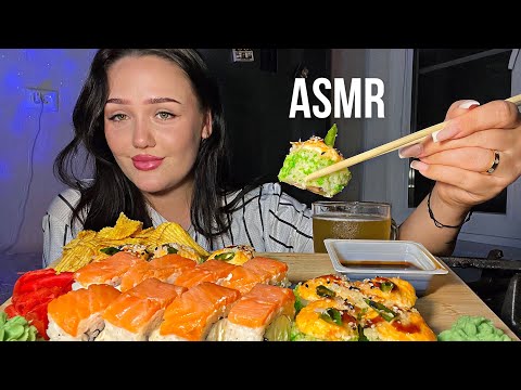 Видео: АСМР мукбанг роллы 😋 / записалась на губы 🫦 / asmr болталка 🫶🏽