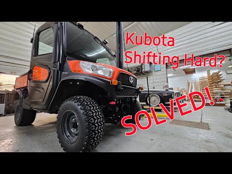 Видео: Затрудненное переключение передач Kubota RTV... Решено!!