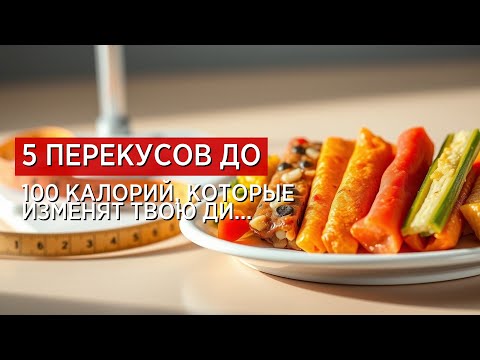 Видео: 5 перекусов до 100 калорий, которые изменят твою диету навсегда!