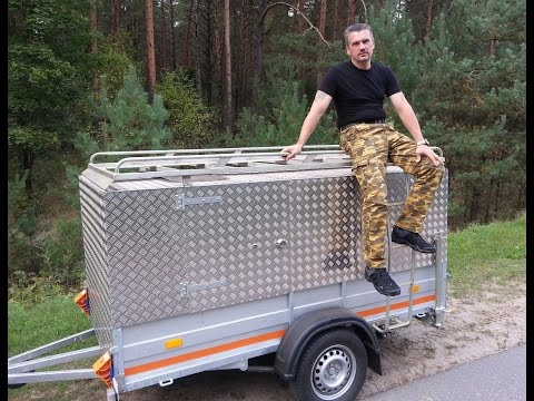 Видео: Переделка прицепа в небольшой фургон для рыбалки.