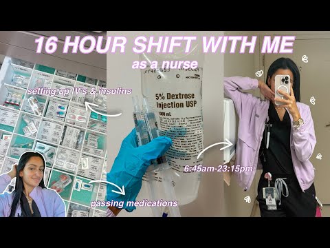 Видео: ОДИН ДЕНЬ ИЗ ЖИЗНИ МЕДСЕСТРЫ // 16-часовая смена, установка капельниц, введение инсулина/лекарств...