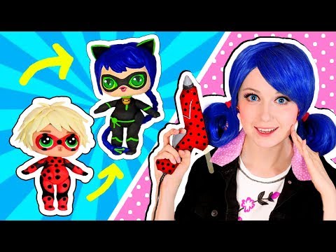 Видео: Лайфхаки в стиле ЛЕДИ БАГ от Маринетт и Альи // DIY
