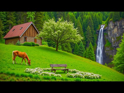 Видео: Красивая расслабляющая музыка 🌿 Музыка для снятия стресса, успокаивающее пение птиц