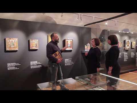Видео: «Русская икона. Показывает Андрей Болдырев.» 63. Выставка коллекции Дадиани А. в музее Рублева. Ч.2