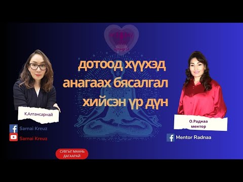 Видео: Дотоод хүүхдээ анагаах бясалгал хийсэн үр дүнгээсэээ хуваалцья