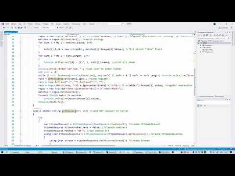 Видео: Работа с протоколом HTTP в C#