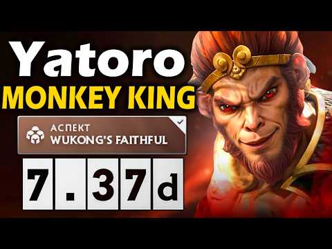 Видео: Яторо на Манки Кинге, Вернулся в Мету?! - Yatoro Monkey King 7.37 ДОТА 2