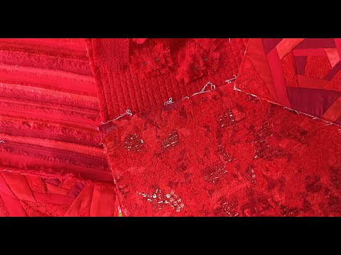 Видео: Монохромный пэчворк из мелких лоскутков
