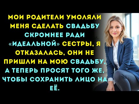 Видео: Мои родители пропустили мою свадьбу,потому что я отказалась сделать её.менее пышной.чем свадьба моей