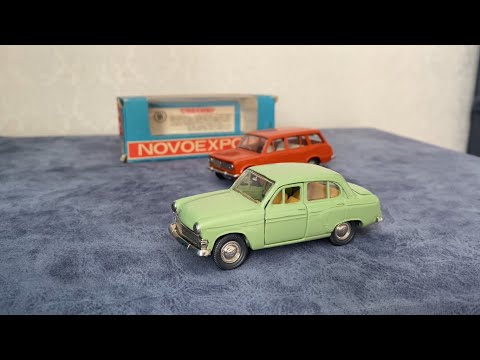 Видео: Модели автомобилей ВАЗ-2102 и Москвич 403 1977 г.