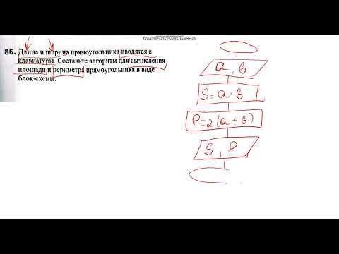 Видео: Линейный алгоритм. Построение блок схемы