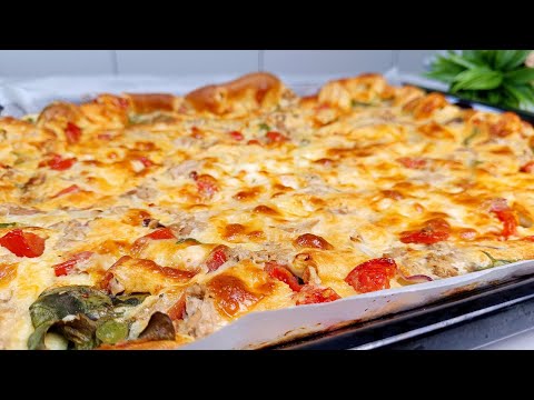 Видео: Просто вилийте тісто на деко.Піца без замісу і Дріжджів!!!