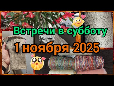 Видео: Встречи в субботу 1 ноября 2025🤗 Вязальный влог🤞 Месяц аксессуаров👌💥