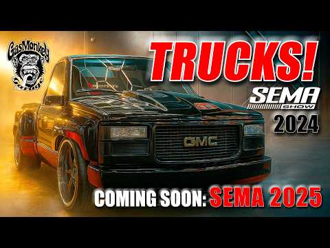 Видео: САМЫЕ ДИКАЯ КОНСТРУКЦИЯ ГРУЗОВИКОВ на выставке SEMA 2024 — до наступления 2025 года!