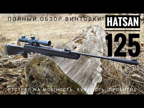 Видео: Пневматическая винтовка Hatsan 125 Vortex. Мощность, кучность, пробитие. Полный обзор.