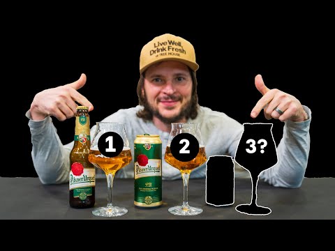 Видео: Пробуем Pilsner Urquell тремя разными способами.