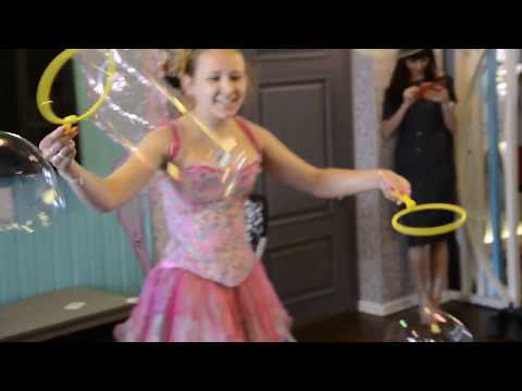 Видео: Маша на шоу мыльных пузырей, Горящие пузыри, Фея