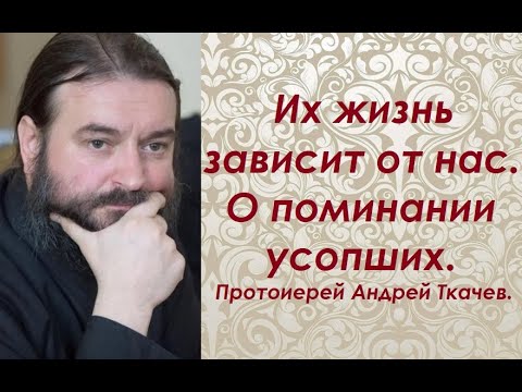 Видео: Их жизнь зависит от нас. О поминании усопших. Протоиерей Андрей Ткачев.