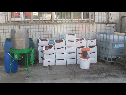 Видео: Переработка яблок. 200 литров сока за 4 часа
