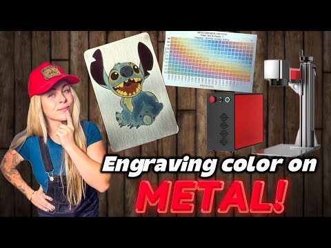 Видео: Цветная гравировка с помощью моего нового лазера Omtech MOPA мощностью 60 Вт