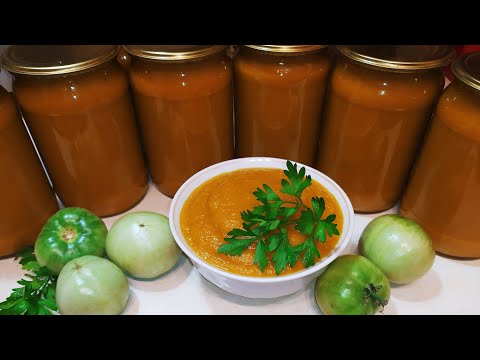 Видео: Икра ИЗ ЗЕЛЕНЫХ ПОМИДОРОВ.  Вкусно пальчики оближешь!