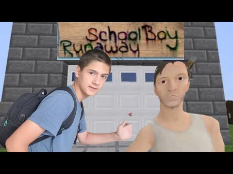 Видео: Сбежал от бати через гараж в игре School Boy Runaway  в майнкрафте