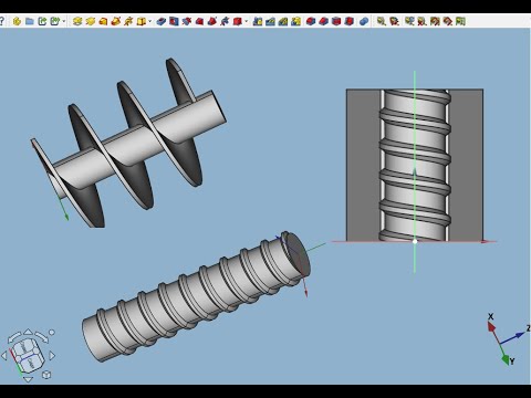 Видео: FreeCAD.#19. Аддитивная и субтрактивная спирали