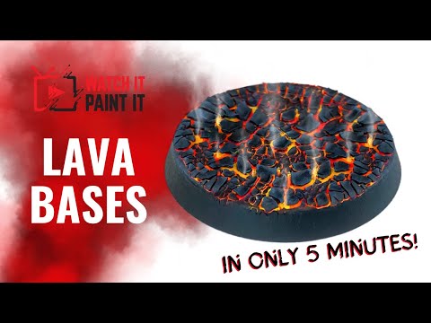 Видео: Как покрасить лавовые основания для миниатюр: новый и обновленный урок!