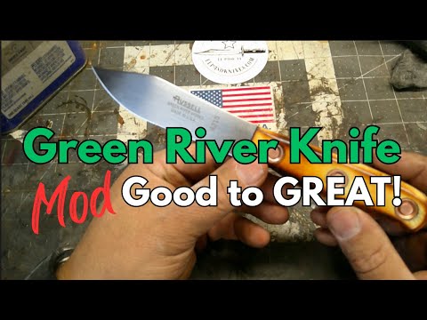 Видео: Green River Knife Mod: превращаем нож за 22 доллара, сделанный в США, из хорошего в отличный!