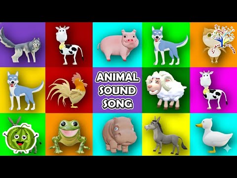 Видео: Парад песен «Звуки животных» APAS3 | Весёлая детская песня «Звуки животных» 🐊🐰🐔 | Детская песенка...
