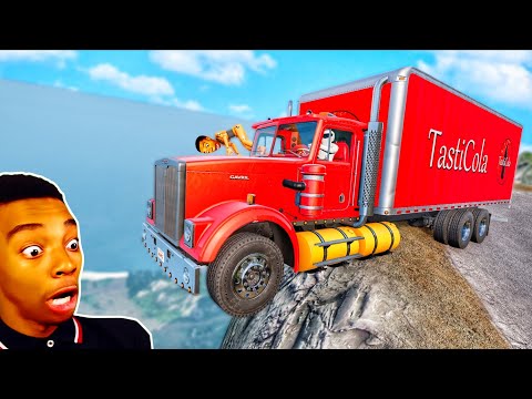 Видео: Грузовик против скалистых дорог 😱 #2 - [BeamNG.Drive]