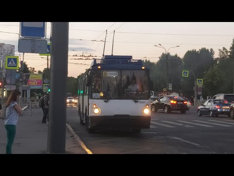 Видео: Троллейбус, маршрут №6 ВЗТМ-5284.02 б.5425 (30.06.2021) Санкт-Петербург