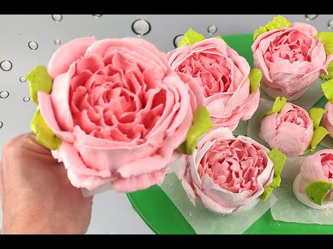 Видео: 🌺ПИОНЫ из ЗАВАРНОГО ЗЕФИРА!🌸Подробный ВИДЕОУРОК!!