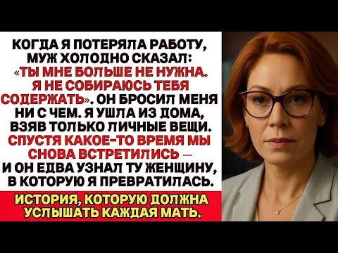Видео: КОГДА Я ПОТЕРЯЛА РАБОТУ, МОЙ МУЖ СКАЗАЛ_ _Я НЕ БУДУ ТЕБЯ СОДЕРЖАТЬ_. И ОСТАВИЛ МЕНЯ НИ С ЧЕМ..._