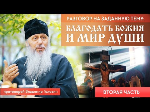 Видео: Разговор на заданную тему: Благодать Божия и мир души. Часть 2