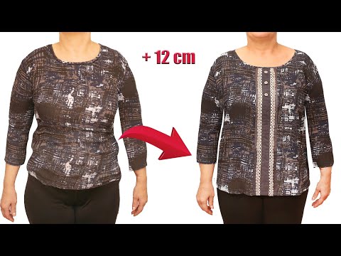 Видео: Отличный швейный совет как увеличить свитер/ блузку просто!