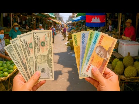 Видео: Жизнь с двумя валютами в Камбодже: как люди на самом деле платят
