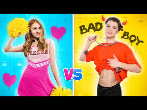 Видео: Хорошая Девушка VS Плохой Парень || Популярный VS Непопулярный в Тюрьме