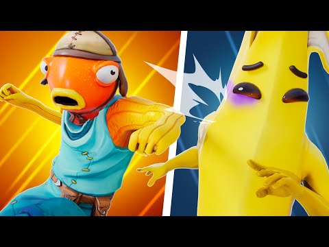 Видео: 50 БАНАНОВ С КУРИЦАМИ 🆚 50 КАРАСЕЙ НА МАШИНАХ в Фортнайт!