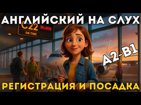 Видео: A2–B1 | Английский на слух: В аэропорту — регистрация, досмотр и посадка
