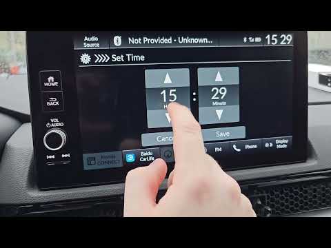 Видео: Способ смены времени на Honda CR-V VI (2023-2024) для китайского рынка без разборки магнитолы
