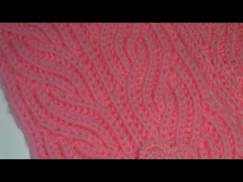 Видео: Шарф патентной резинкой. Вязание на спицах. Бриошь.