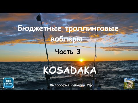 Видео: Бюджетные троллинговые воблеры Часть 3 Kosadaka