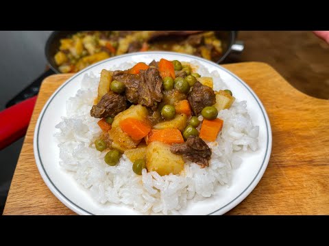 Видео: ОВОЩНОЕ РАГУ - мясо с зеленым горошком ИЛИ Жаркое по-турецки 🍽